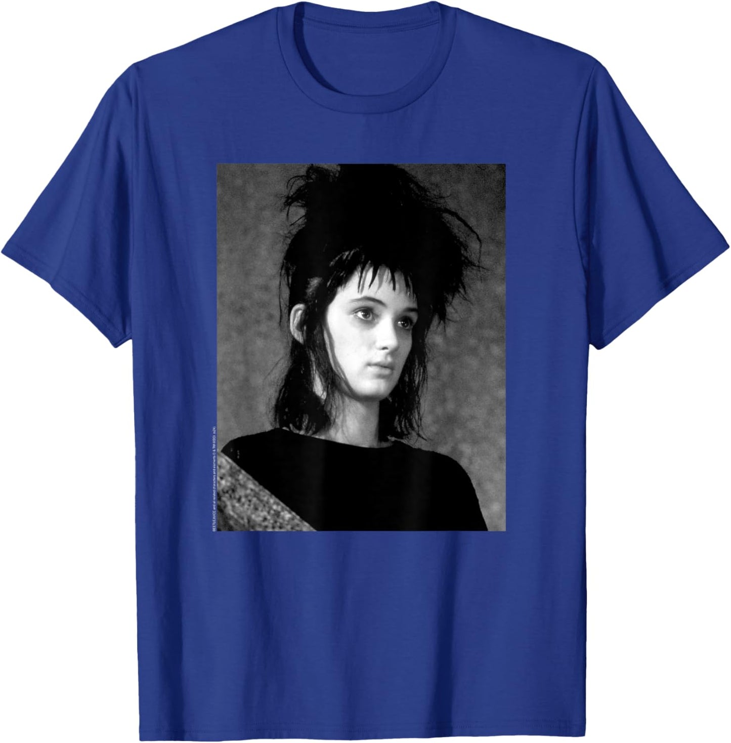 Beetlejuice Lydia Deetz Vintage Black and White Photo Movie T-Shirt - T-Shirt | Royal