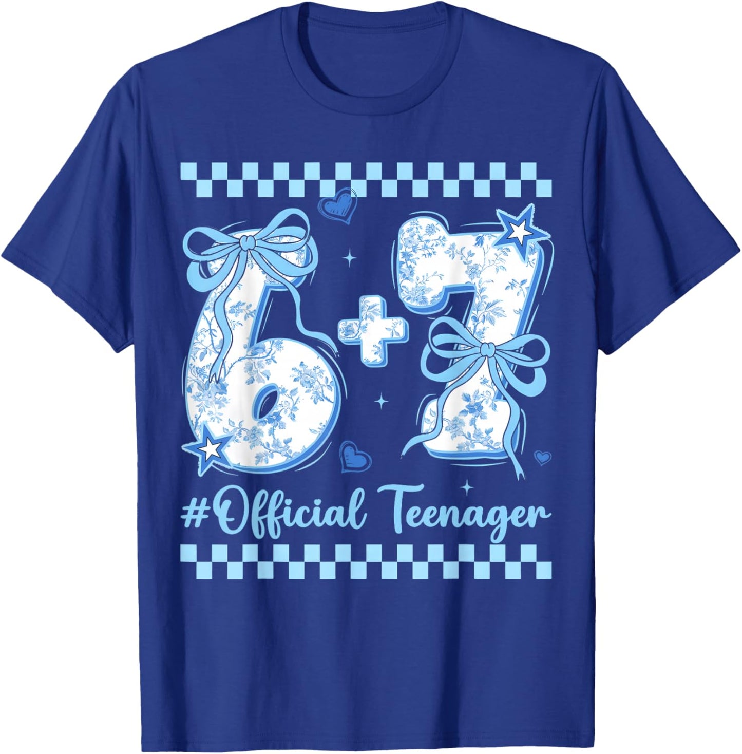67 13 Year Old Teenager 13th Birthday Funny Coquette Girls T-Shirt - T-Shirt | Royal