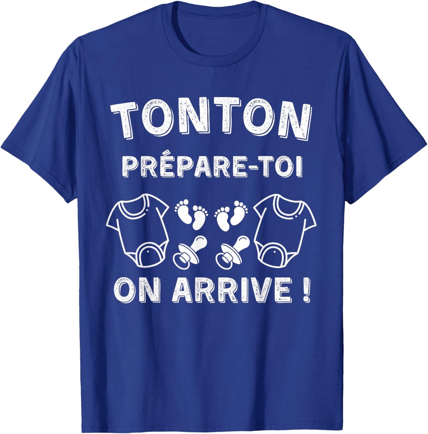 Tonton de Jumeaux - Original Gift Announcement Pregnancy T-Shirt - T-Shirt | Royal
