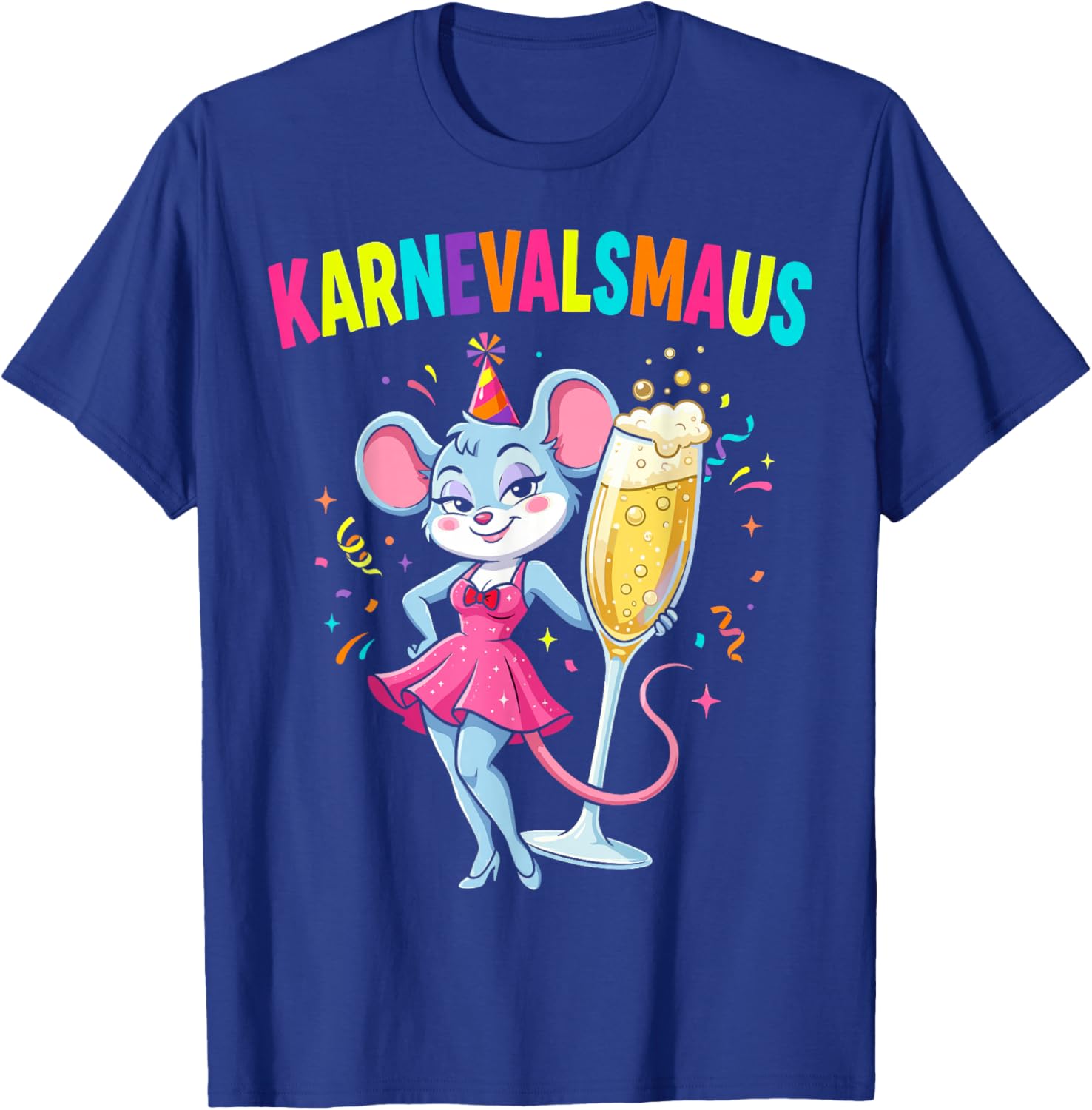 Carnival Mouse Women's Costume Replacement Cologne Carnival T-Shirt - T-Shirt | Royal