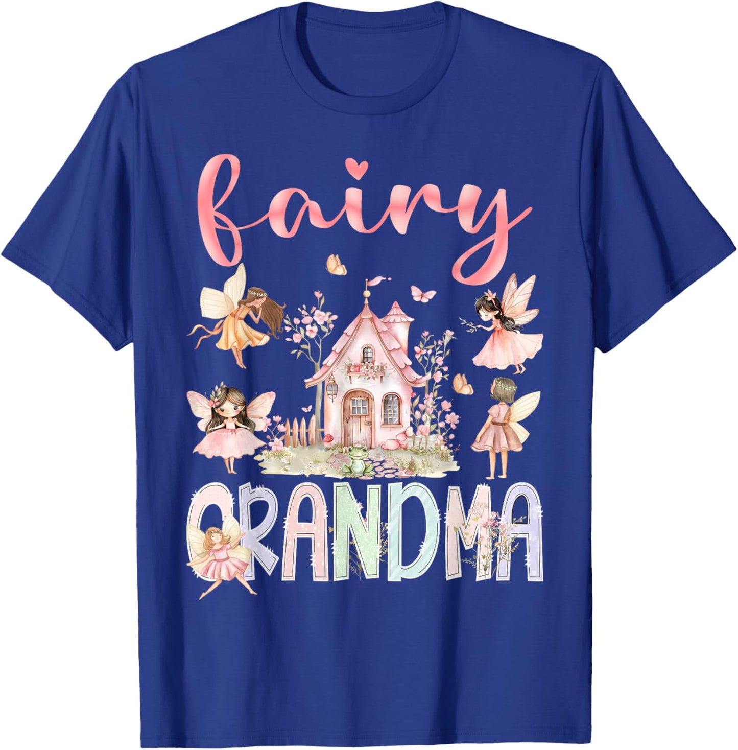 Fairy Grandma Magical Floral Funny Birthday Girl Fairytale T-Shirt - T-Shirt | Royal