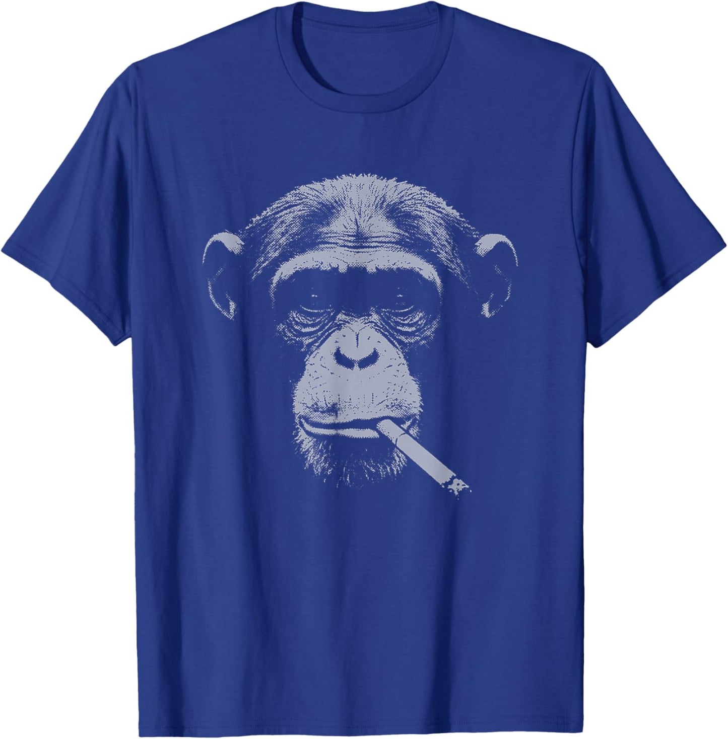 Smoking Meme Monkey Women Monkey Smoking Cigarette T-Shirt - T-Shirt | Royal