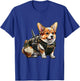 Tactical Corgi Funny Women Kids T-Shirt - T-Shirt | Royal