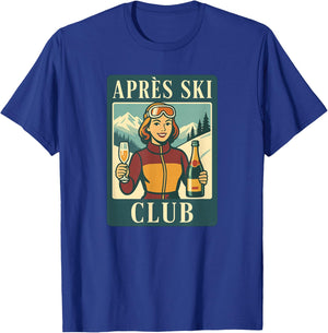Retro Après Ski Club Ski Holiday Winter Sports T-Shirt - T-Shirt | Royal