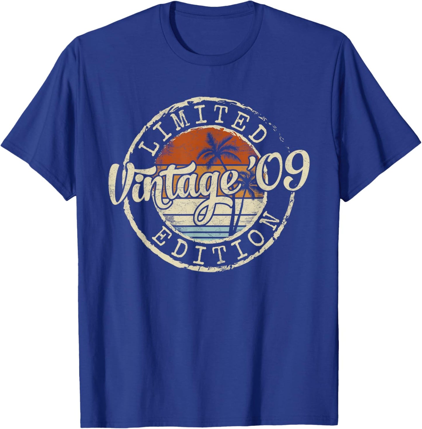 Vintage 2009 16th Birthday Gifts for Boys Girls 16 Year Old T-Shirt - T-Shirt | Royal