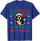 Bernese Mountain Christmas Dog Breed Designs -Adults, Kids - Black, Small - Short Sleeve - Christmas, Cute - Winter T-Shirt - T-Shirt | Royal