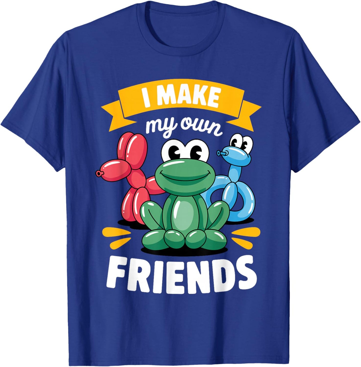 Balloon Artist Art Women Modelling Balloon Twisting T-Shirt - T-Shirt | Royal