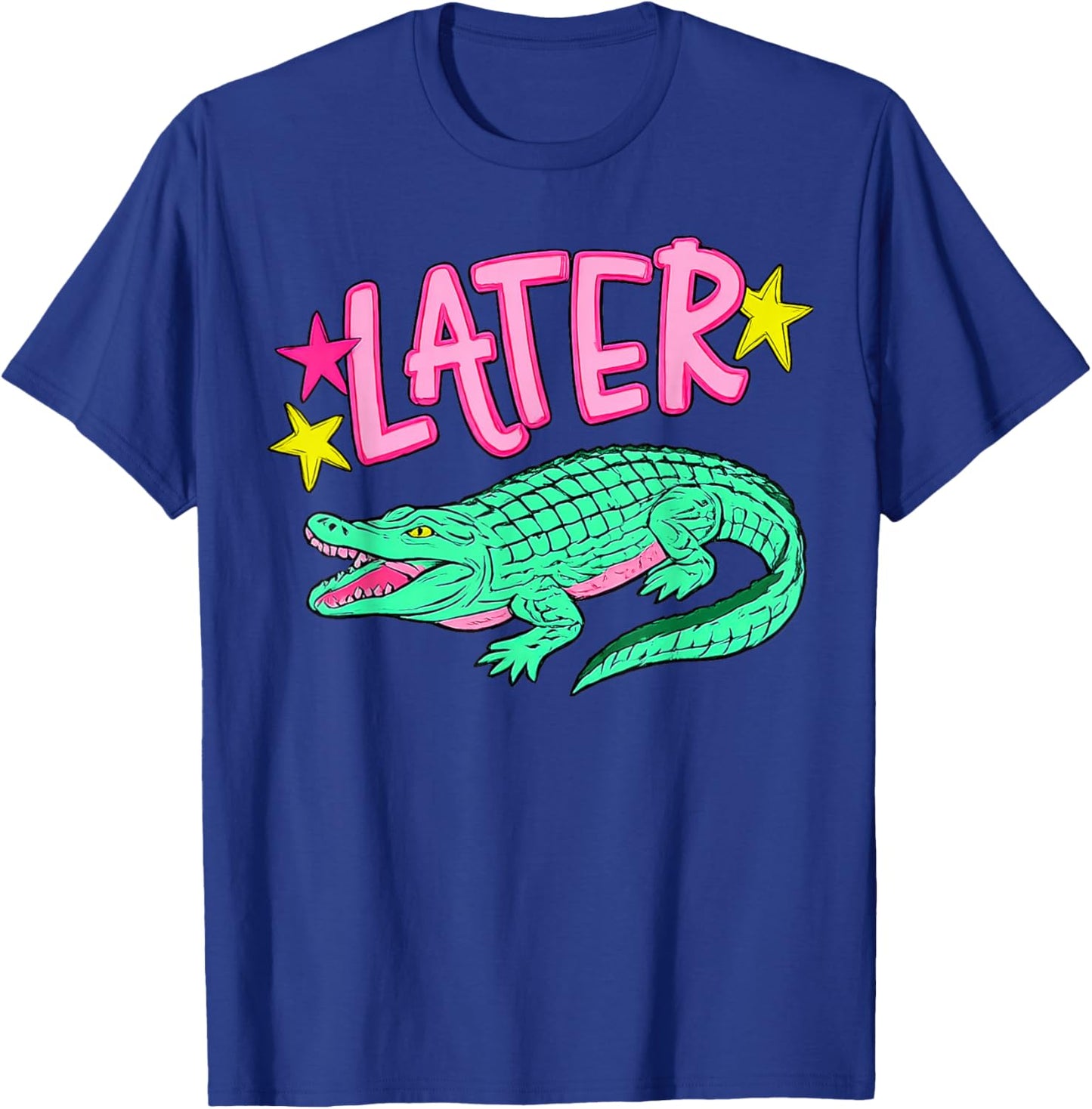 Later Gator, After While Crocodile T-Shirt - T-Shirt | Royal