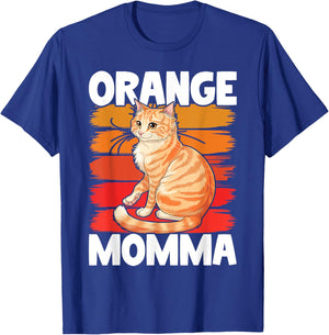 Tabby Cat Orange Cat Mom Orange Momma T-Shirt - T-Shirt | Royal