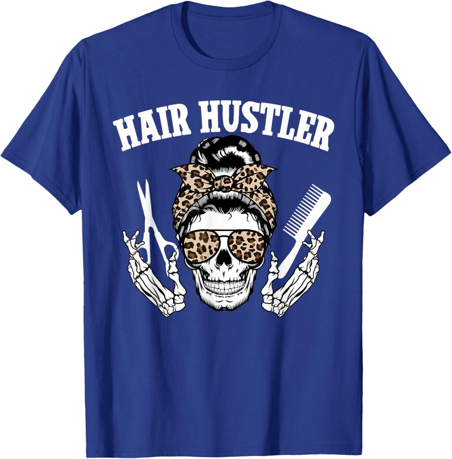 Hair Stylist Leopard Hair Dresser Hairstylist Hairdresser T-Shirt - T-Shirt | Royal