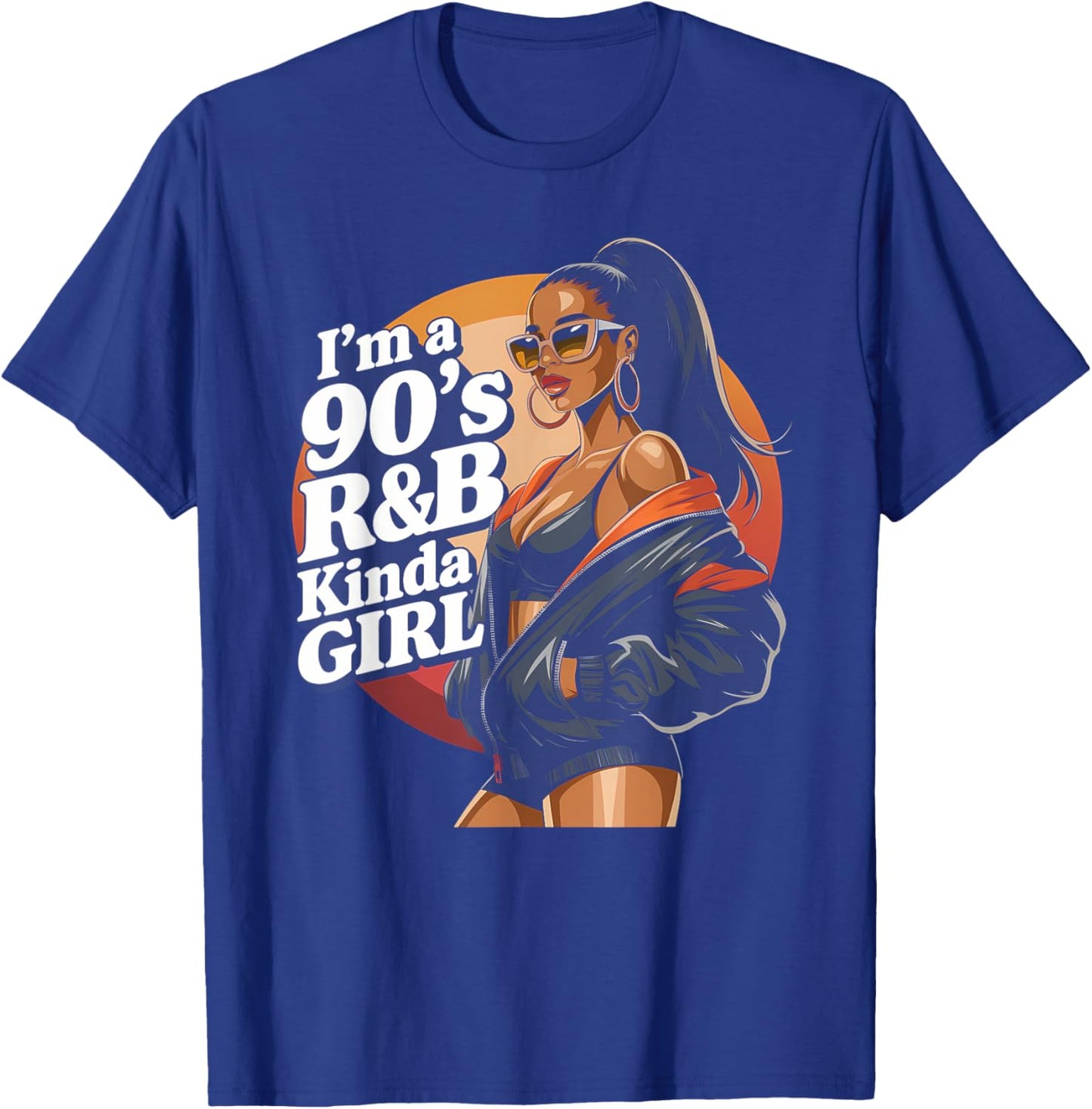 90s R&B Shirts Raised On 90s R&B Girl Hip Hop Muse T-Shirt - T-Shirt | Royal