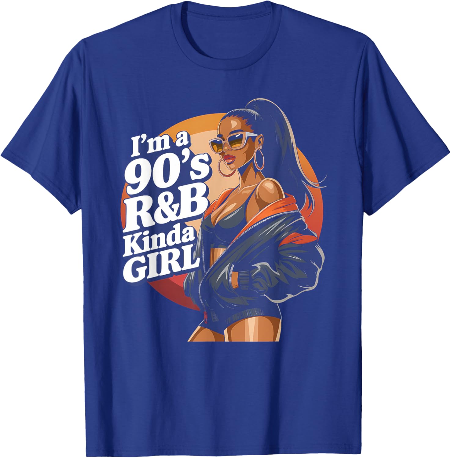 90s R&B Shirts Raised On 90s R&B Girl Hip Hop Muse T-Shirt - T-Shirt | Royal