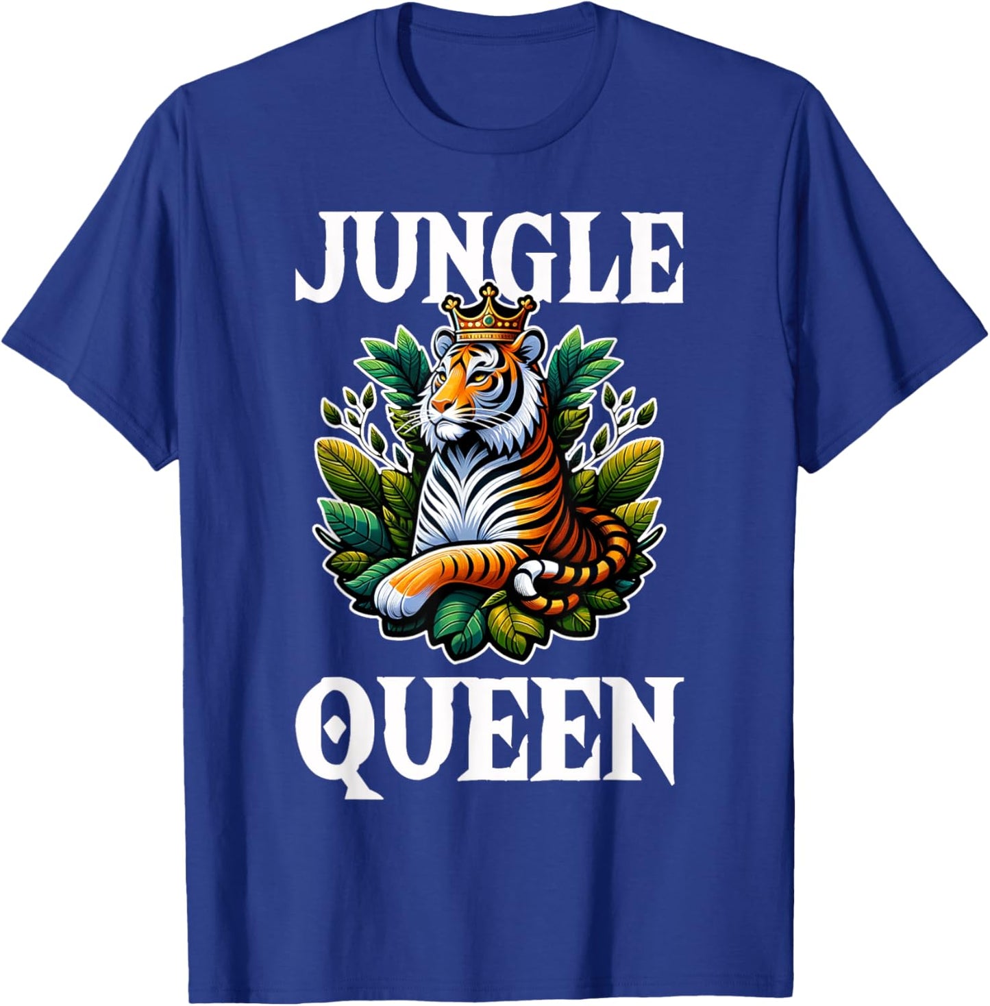 Jungle Queen Wild Animal Lover Wildlife Nature Graphic T-Shirt - T-Shirt | Royal
