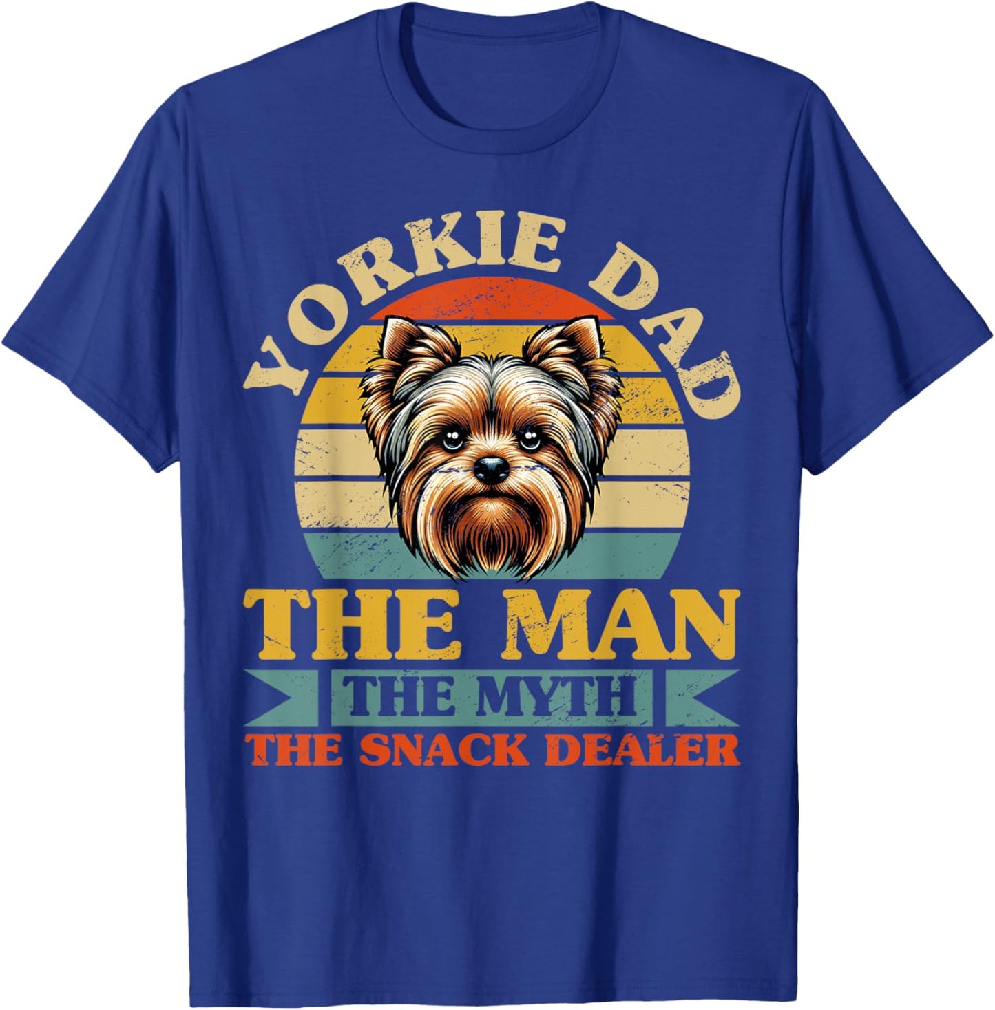 Yorkie Dad T-Shirt - T-Shirt | Royal