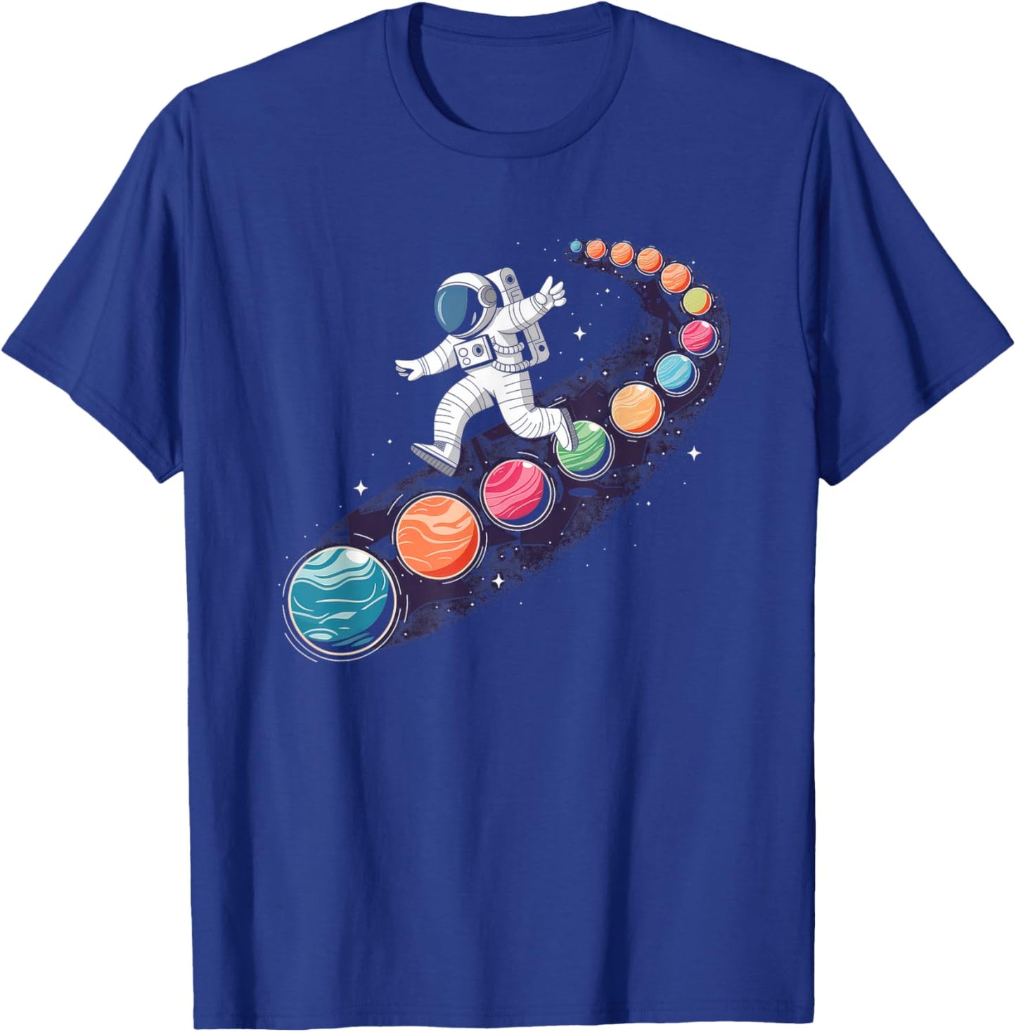 Astronaut Gift Children's Costume Planets Universe Astro T-Shirt - T-Shirt | Royal