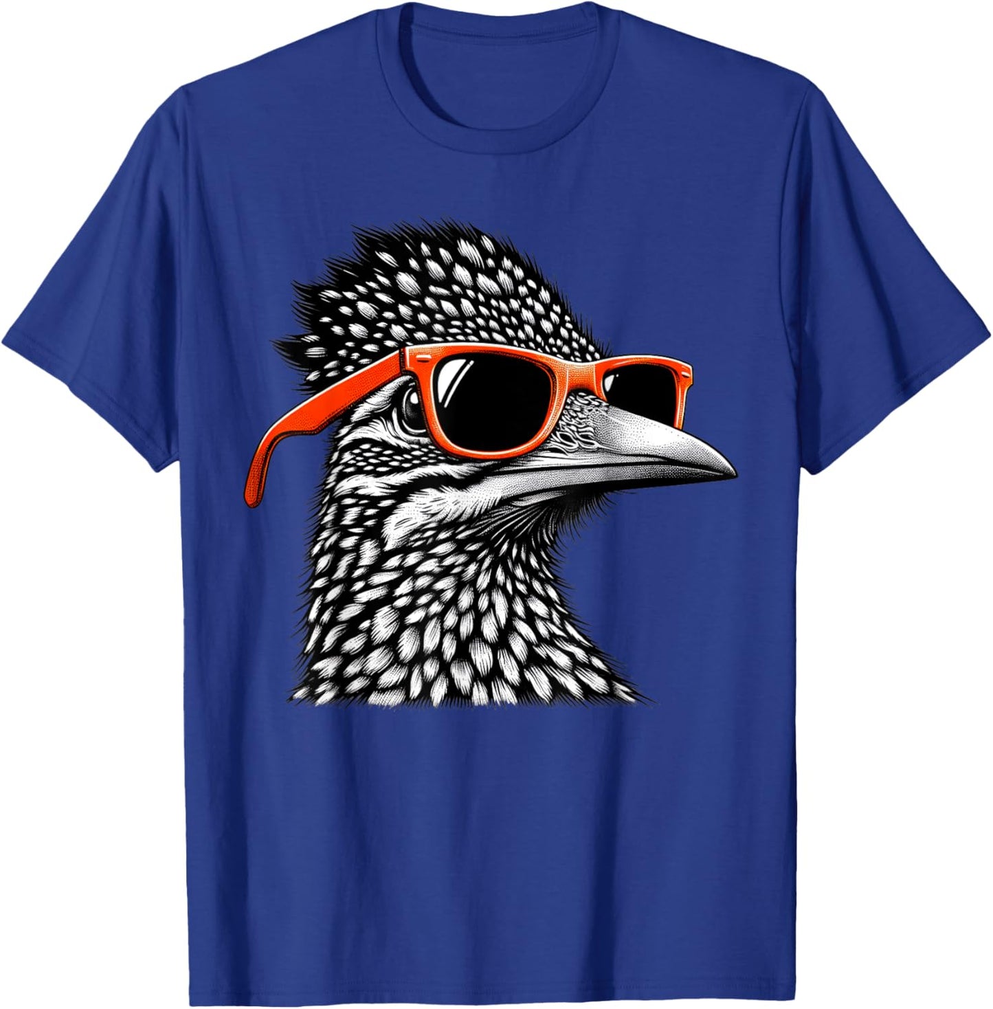 Cool Roadrunner Bird Wearing Sunglasses Graphic Art T-Shirt - T-Shirt | Royal