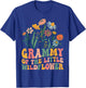 Grammy Of The Little Wildflower Birthday Party Baby Shower T-Shirt - T-Shirt | Royal
