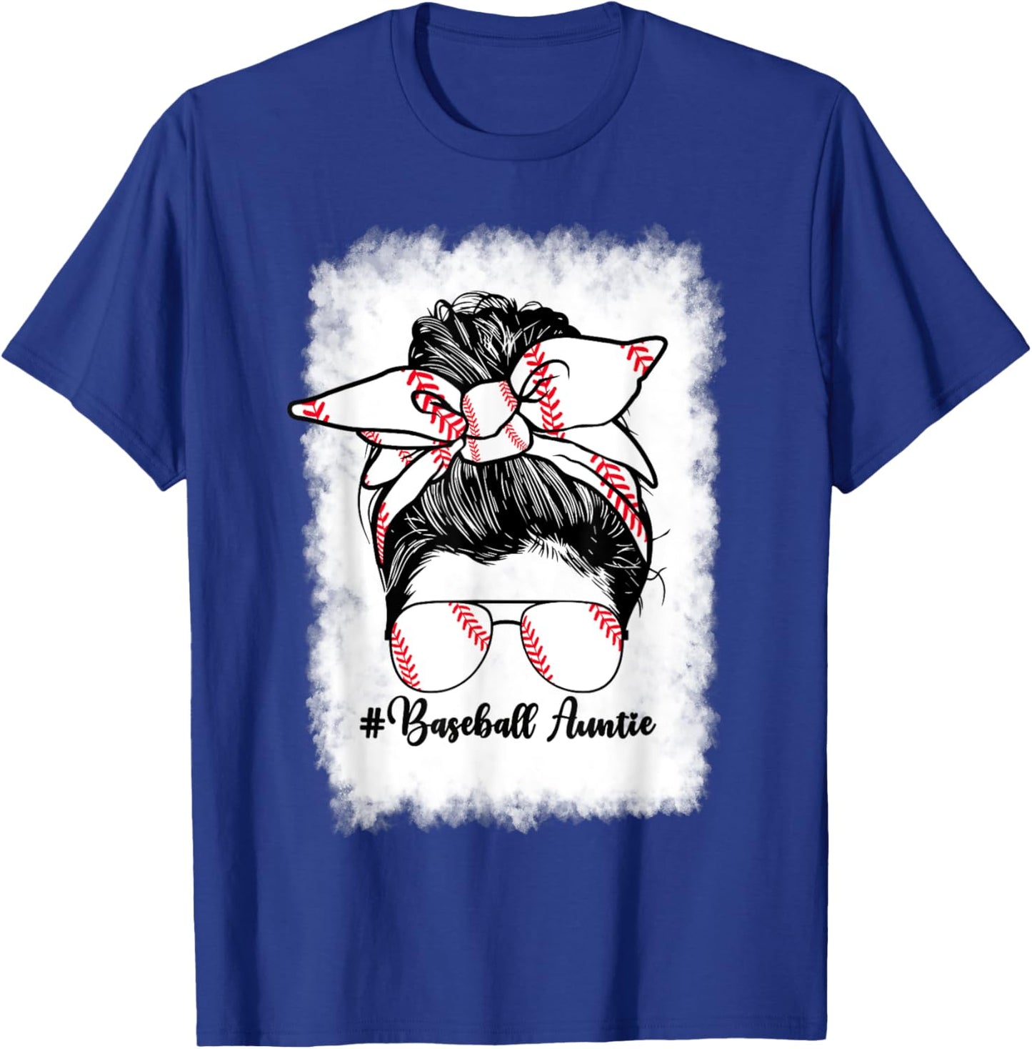 Baseball Aunt My Favorite Player Calls Me Auntie Baseball T-Shirt - T-Shirt | Royal