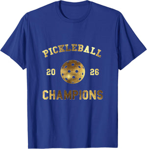 Pickleball (Pickle Ball) Champions 2026 T-Shirt - T-Shirt | Royal