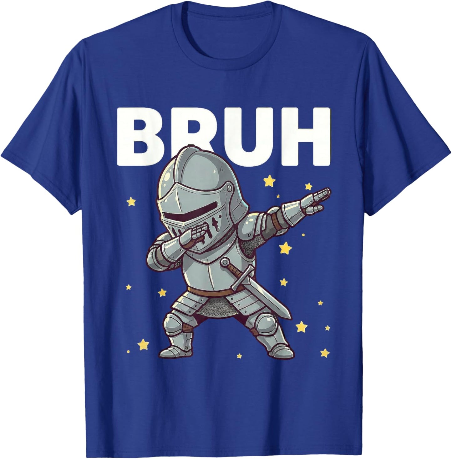 Bruh Funny Dabbing Knight Kids Boys Medieval Lover T-Shirt - T-Shirt | Royal