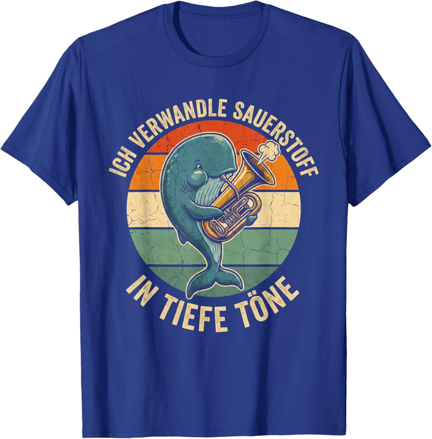 Ich verwandle Sauerstoff in Tiefe Töne Tubist Lustiges Tuba T-Shirt - T-Shirt | Royal