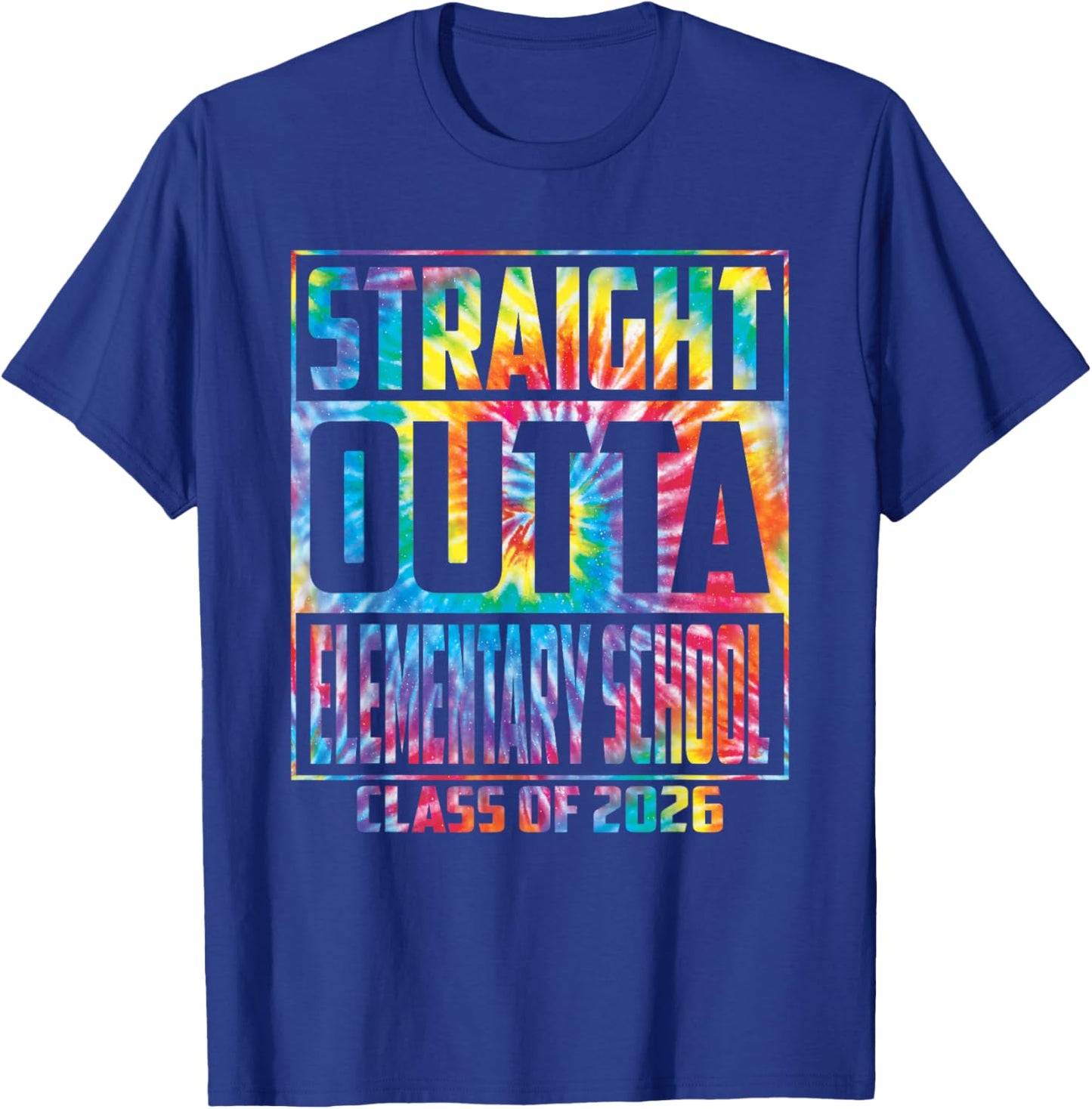 Straight Outta Elementary School Funny Graduation Graduate T-Shirt - T-Shirt | Royal