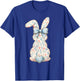 Funny Bunny Wildflower Rabbit Lovers Easter Retro Trendy T-Shirt - T-Shirt | Royal