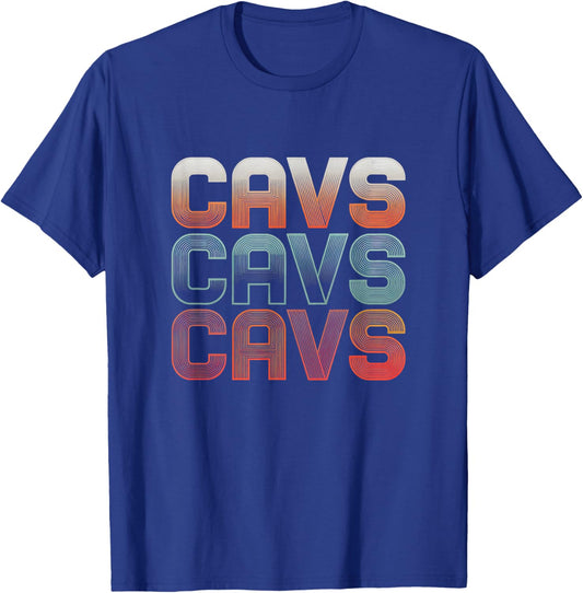 Love Heart Cavs Grunge Vintage Style Black Cavs T-Shirt - T-Shirt | Royal