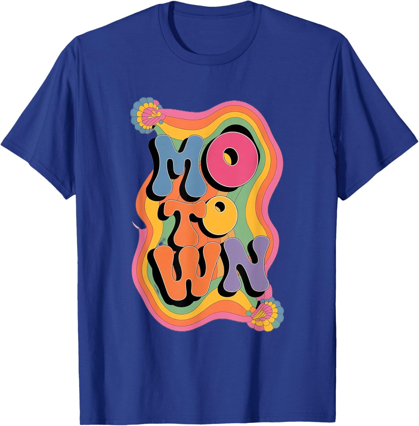 Groovy Motown 60s 70s Vintage Inspired Retro Style T-Shirt - T-Shirt | Royal