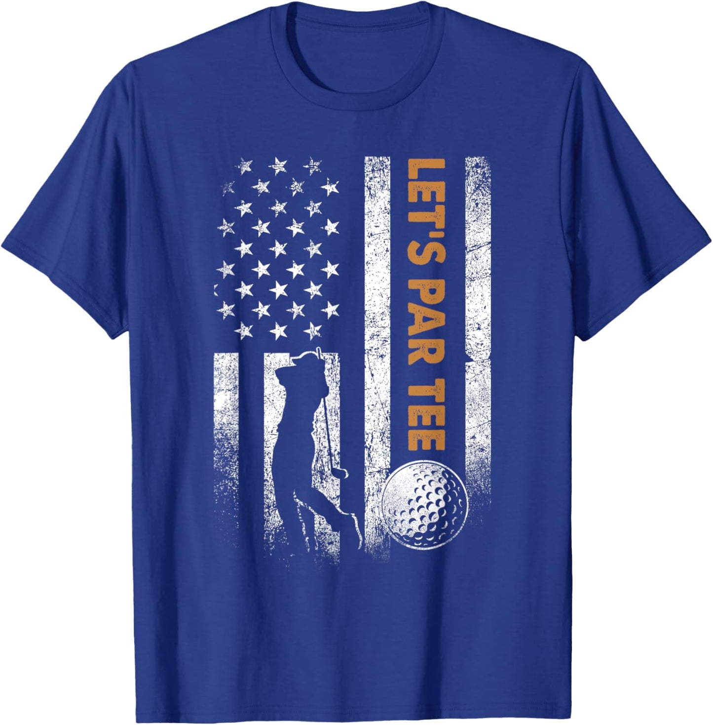 Let's Par Golfing Gifts Dad Father's Day Golf Papa T-Shirt - T-Shirt | Royal