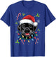 Black Lab Labrador Christmas Tree Light Pajama Dog Xmas Men Women Kids T-Shirt - T-Shirt | Royal