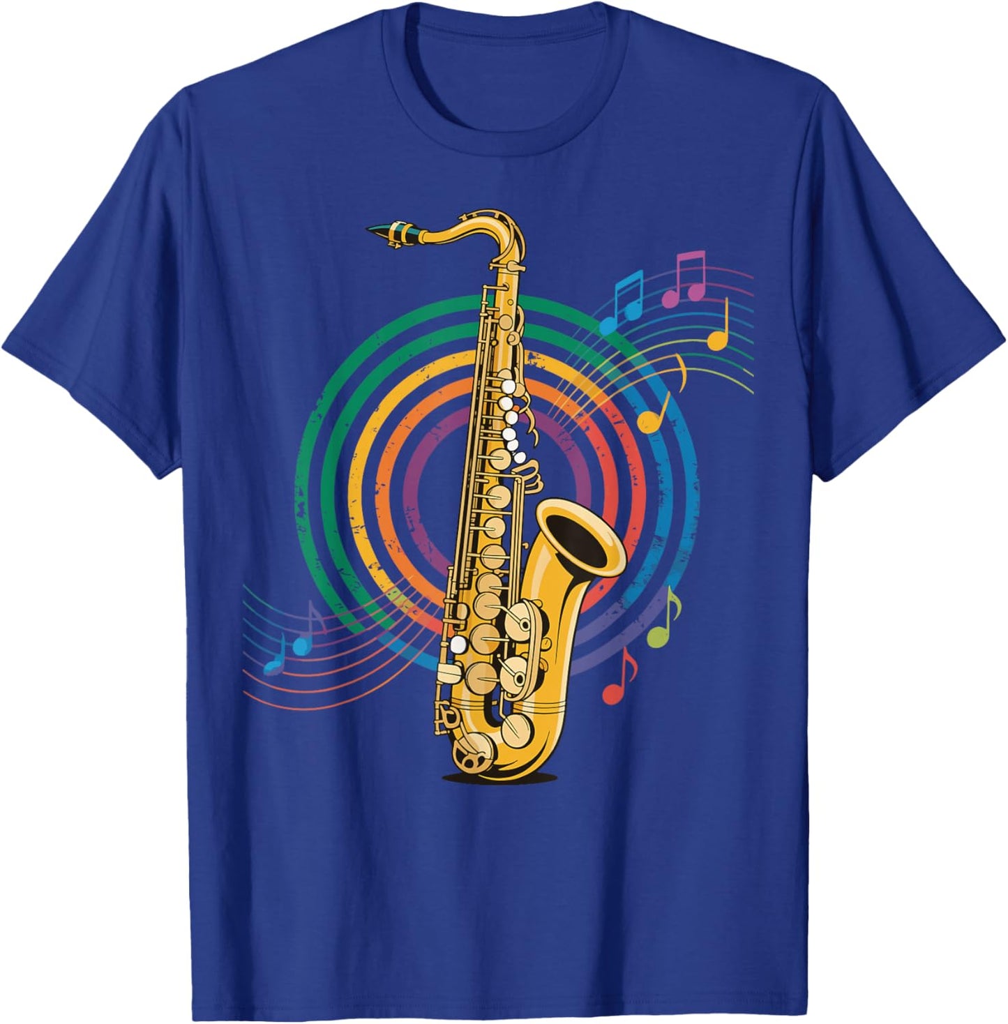 Saxophone Sax Jazz Saxophonist T-Shirt - T-Shirt | Royal