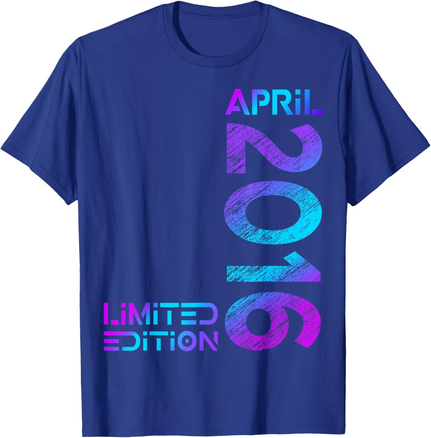 Limited Edition April 2016 Junge Mädchen 10. Geburtstag T-Shirt - T-Shirt | Royal