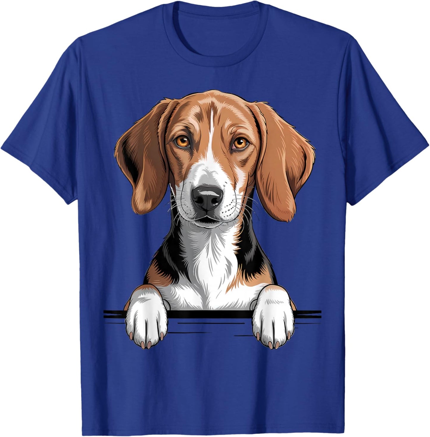 American Foxhound Funny Peeking Pocket Puppy Dog Lover T-Shirt - T-Shirt | Royal