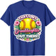 That's My Granddaughter Out There Softball Grandma Grandmom T-Shirt - T-Shirt | Royal