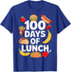 100 Days Of Lunch Lady Cafeteria Worker 100th Day Of School T-Shirt - T-Shirt | Royal