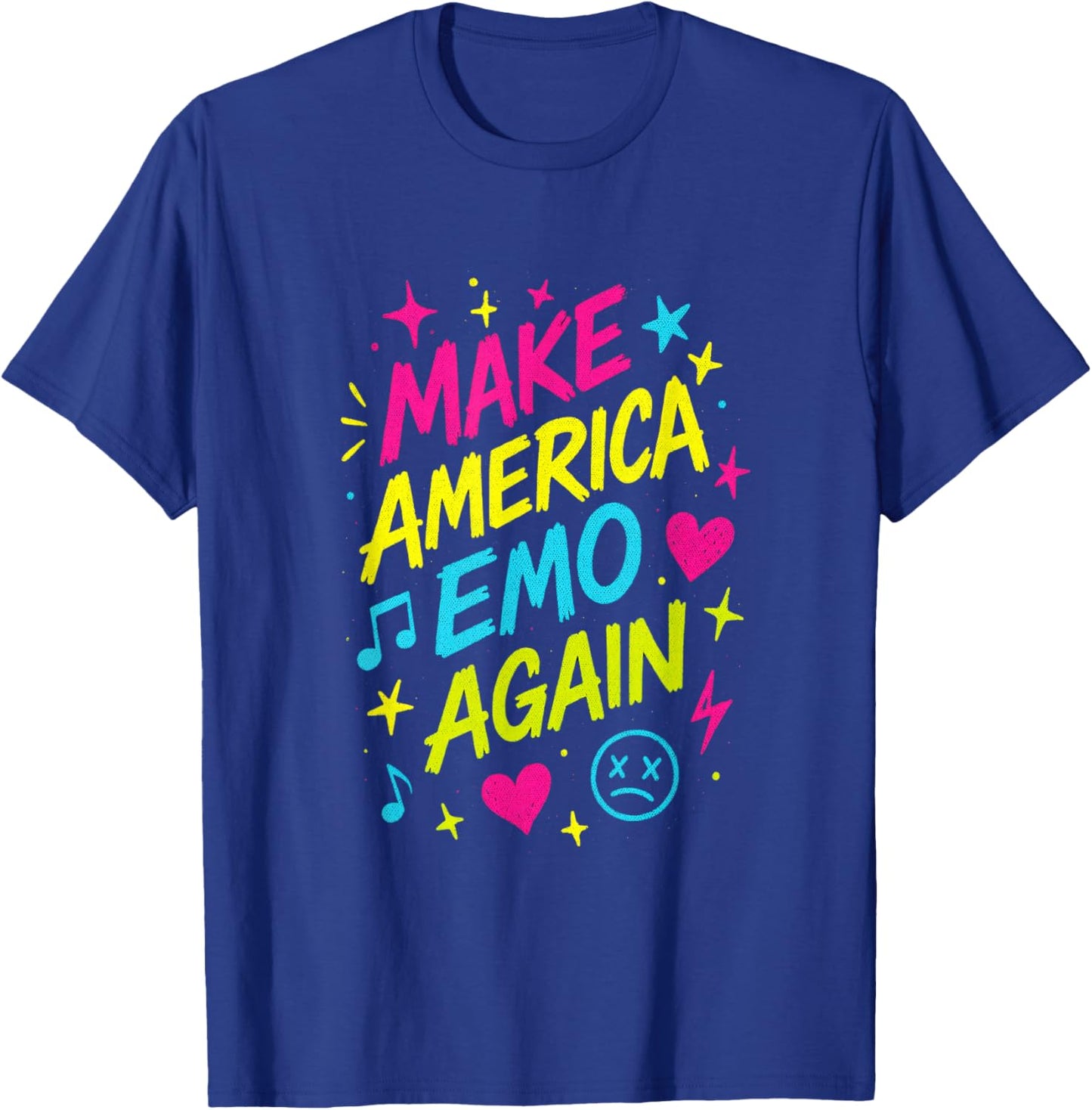 Make America Emo Again - Funny Goth Sarcastic T-Shirt - T-Shirt | Royal