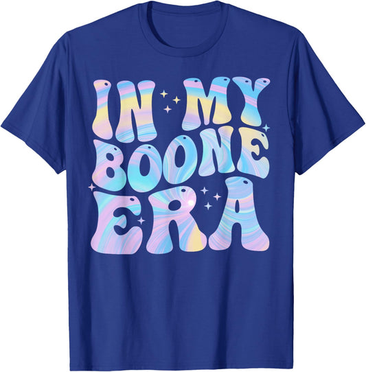 in My Boone Era Funny Boone Heart Men Women Kids Groovy T-Shirt - T-Shirt | Royal