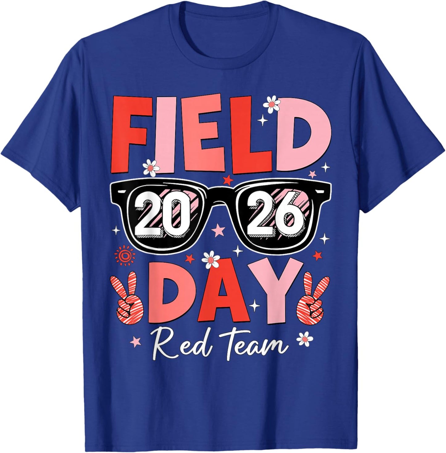 Field Day 2026 Red Team Color Game Competition Boy Girl Kid T-Shirt - T-Shirt | Royal