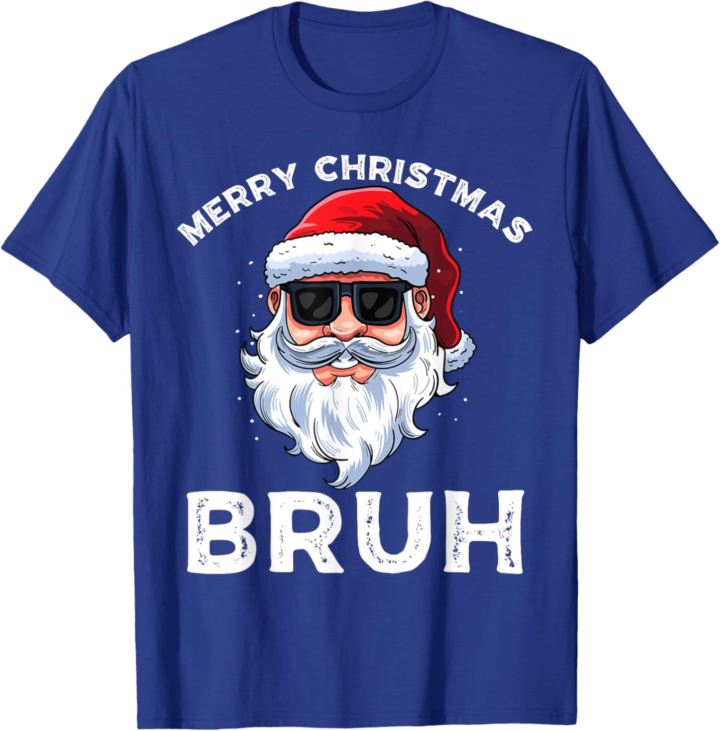 Merry Christmas Bruh Meme Funny Saying for Brother Boys Men T-Shirt - T-Shirt | Royal