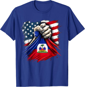 Haitian Princess Haitian Flag Day USA Flag Haiti Pride Women T-Shirt - T-Shirt | Royal