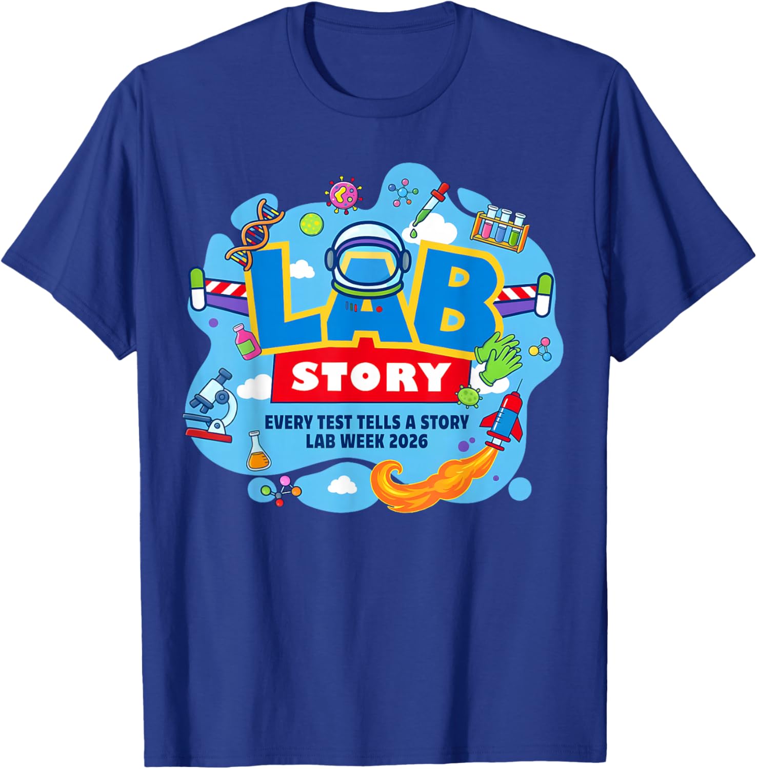 Lab Week 2026 Medical Laboratory Technician Team T-Shirt - T-Shirt | Royal