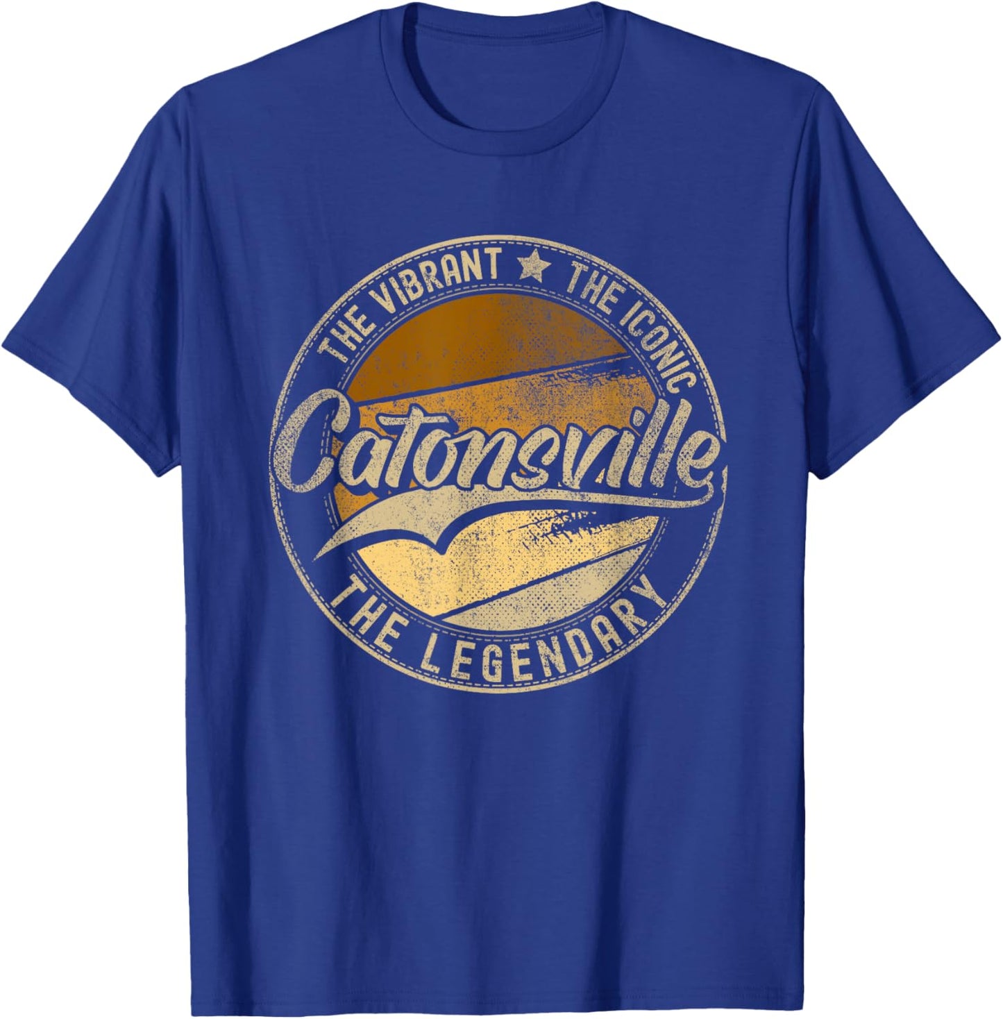 Catonsville MD | Maryland | Vintage Distressed T-Shirt - T-Shirt | Royal