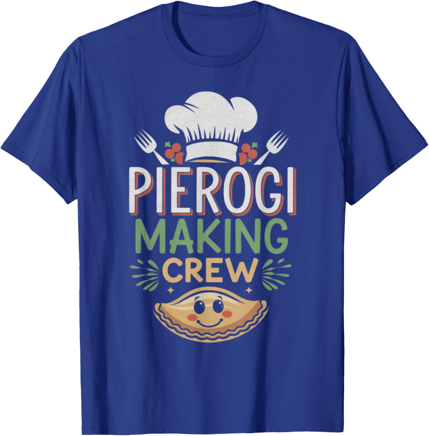 Pierogi Making Crew Christmas Shirt – Funny Polish Xmas T-Shirt - T-Shirt | Royal