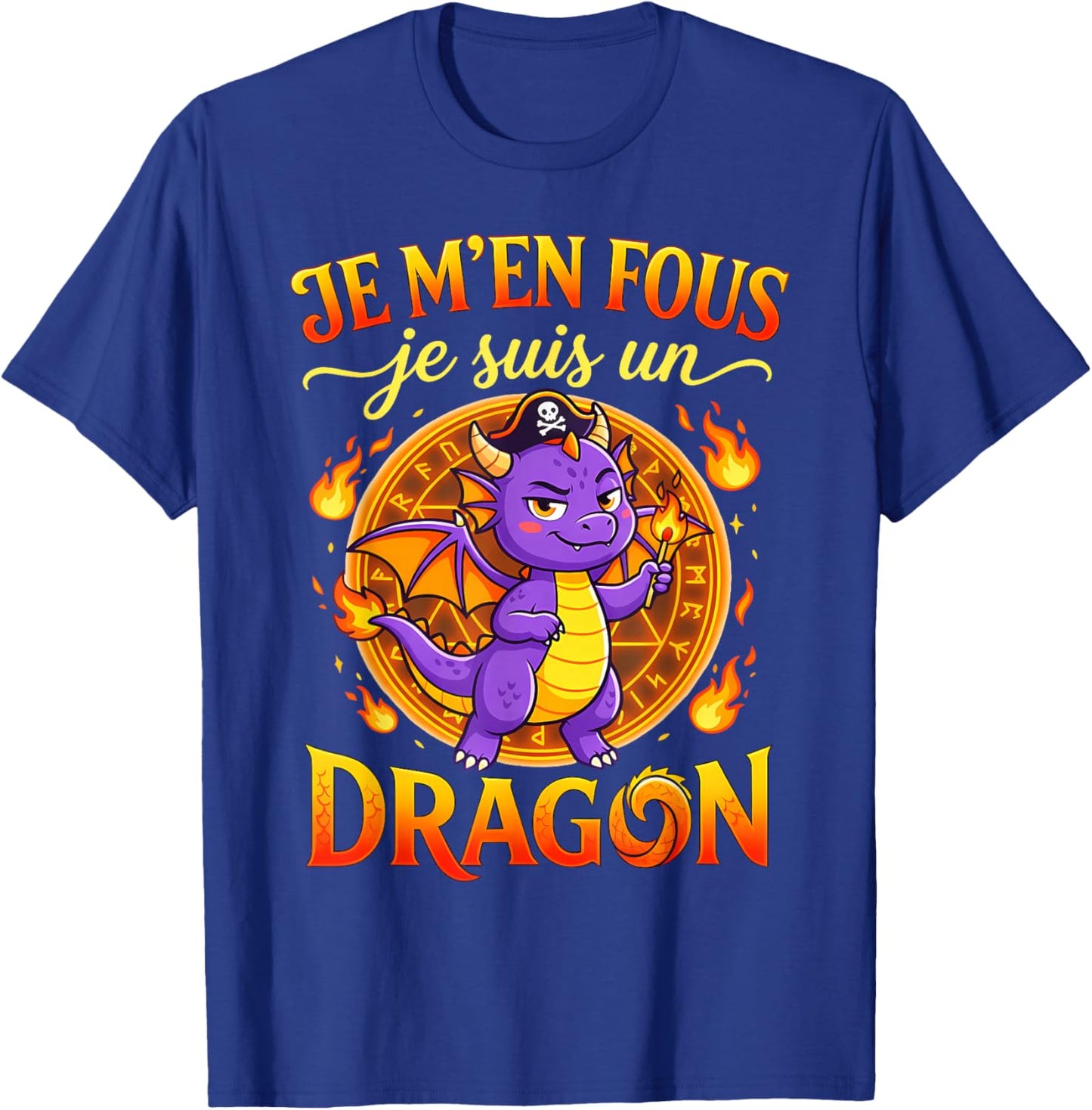 Je M'en Fous Je suis Un Dragon Dragon Mignon T-Shirt - T-Shirt | Royal