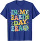 Groovy Retro In My Earth Day Era Boys Girls Kids T-Shirt - T-Shirt | Royal