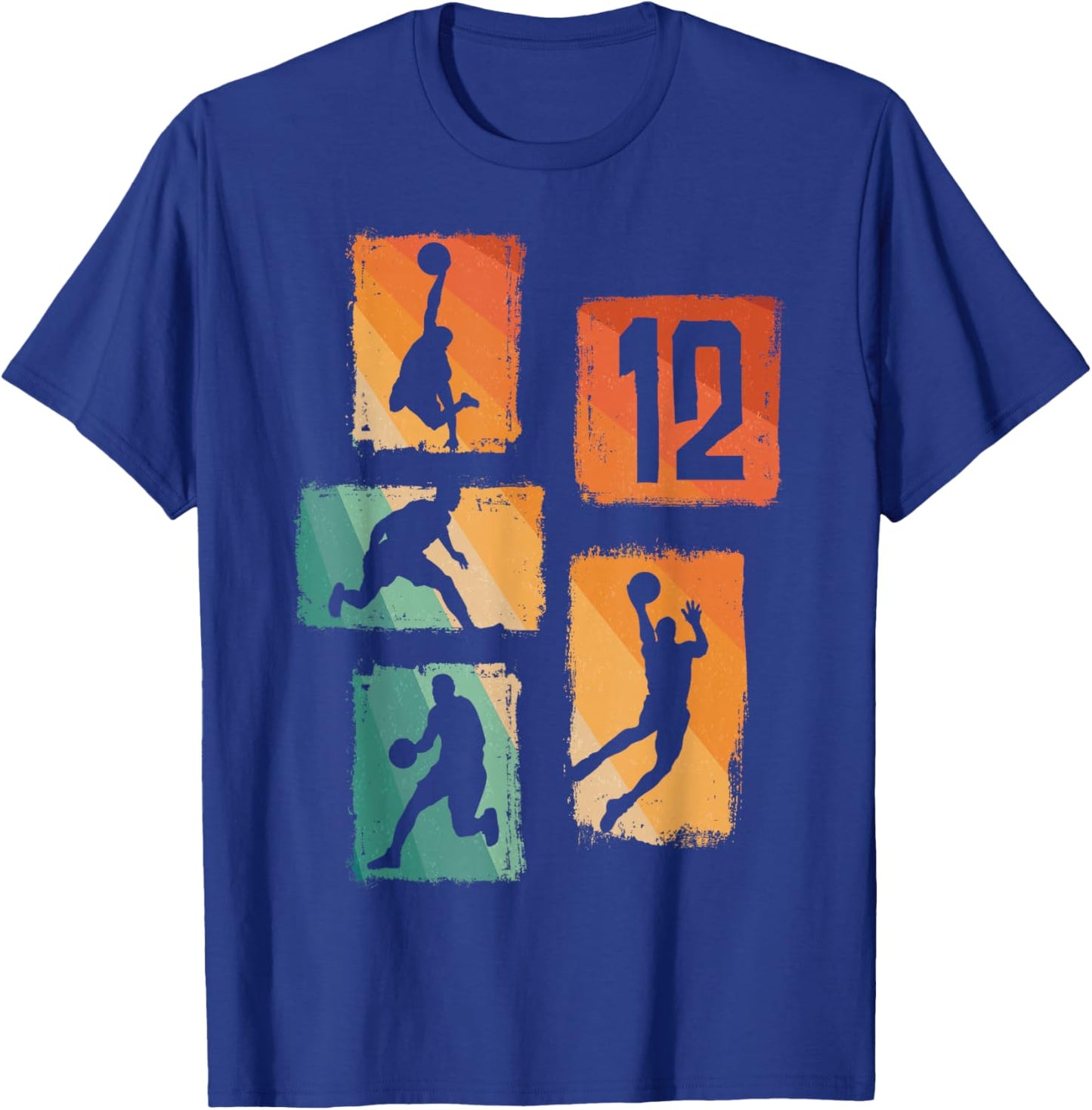 12e Anniversaire garçon Joueur de Basket-Ball 12 Ans T-Shirt - T-Shirt | Royal