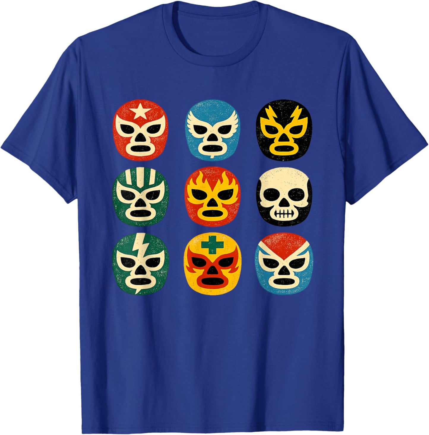 Funny Wrestling Lucha Libre Mask Wrestle Cute Boys Girl Kids T-Shirt - T-Shirt | Royal