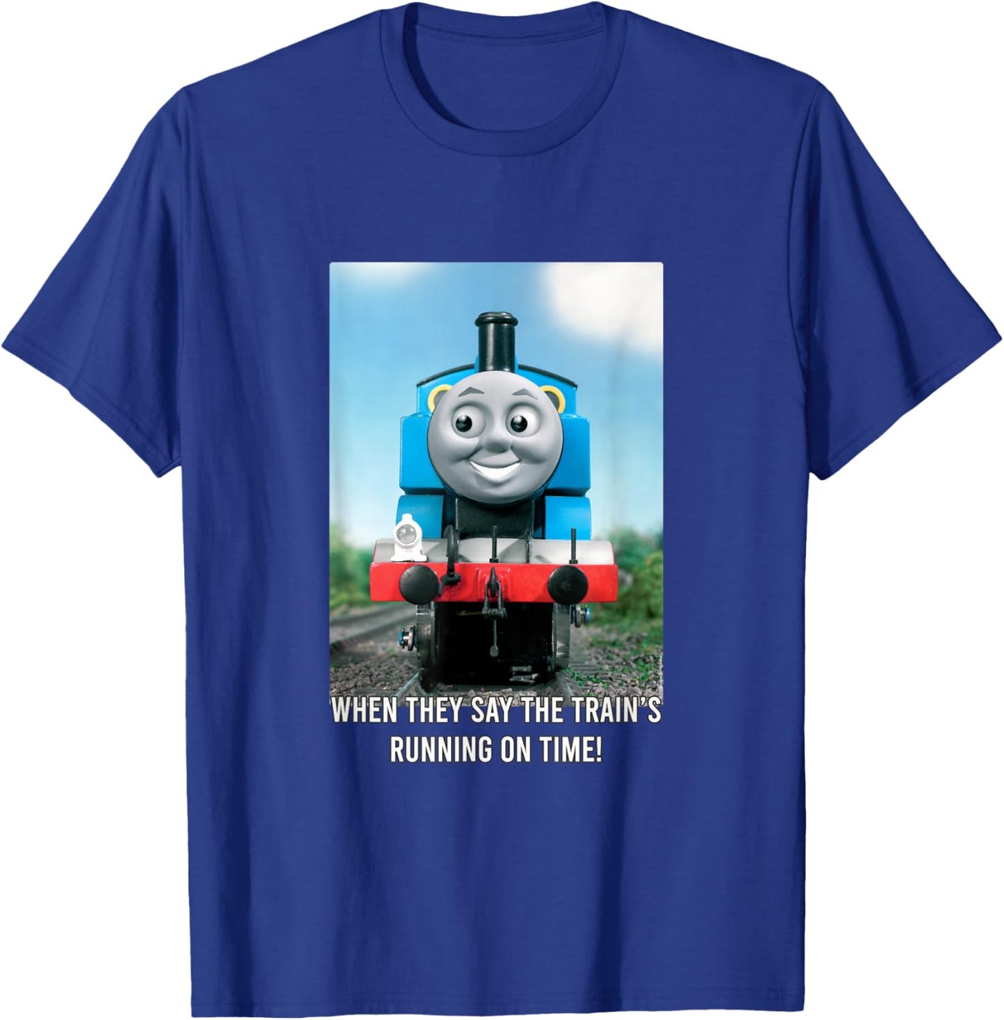Thomas & Friends - Train's Running on Time T-Shirt - T-Shirt | Royal
