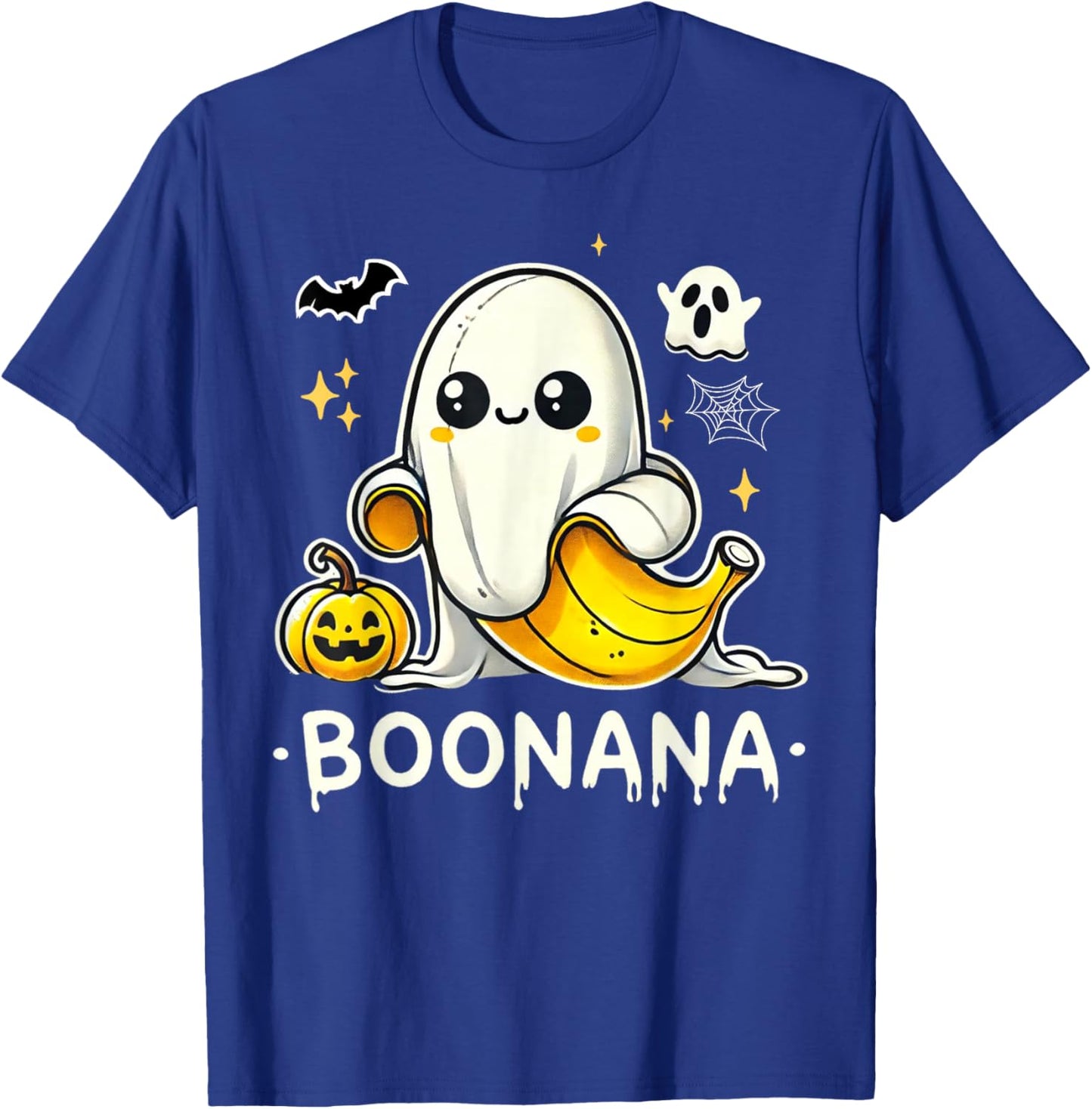 Boonana Cute Ghost Banana Halloween Costume Men Women T-Shirt - T-Shirt | Royal